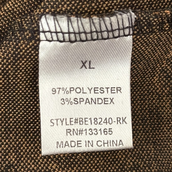 Everleigh Nordstrom Leopard Print 3/4 Length Balloon Sleeve Blouse Women's XL - Picture 9 of 10